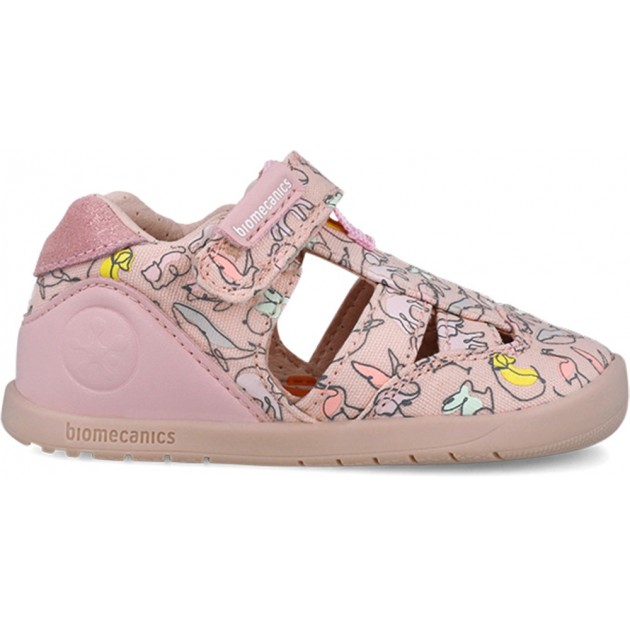 Sandales à imprimé animal Biomecanics 252193 pour fille ROSA_A032