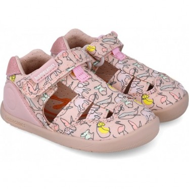 Sandales à imprimé animal Biomecanics 252193 pour fille ROSA_A032