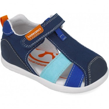 Sandales pour enfants Biomecanics 252198 plus larges AZUL_MARINO_A089