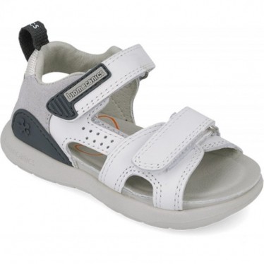 Sandales décontractées Biomecanics 252218 Bioevolution pour garçon BLANCO_GRIS_B471