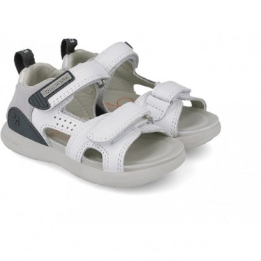 Sandales décontractées Biomecanics 252218 Bioevolution pour garçon BLANCO_GRIS_B471