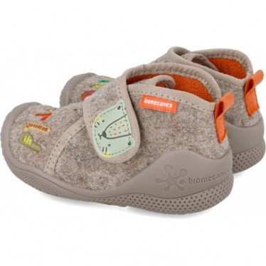 Chaussons enfants BIOMECANICS 241154 feutre TAUPE