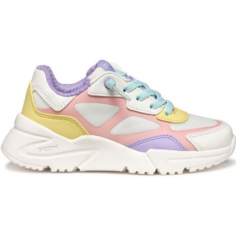 Baskets fille GEOX Loftus J55M2B WHITE_MULTI