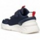 Baskets GEOX Loftus J55MQB pour garçon NAVY_RED