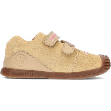 Bottines fille BIOMECANICS 241107 daim LATTE_MACCHIATO