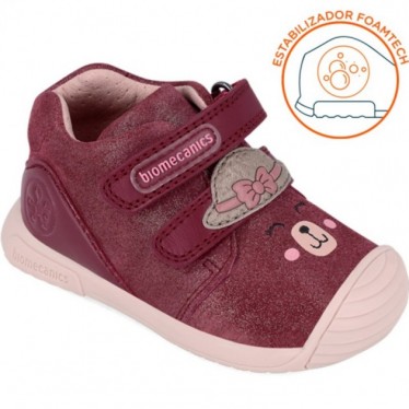 Bottines fille BIOMECANICS 241107 daim FRAGOLA