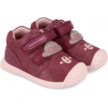 Bottines fille BIOMECANICS 241107 daim FRAGOLA