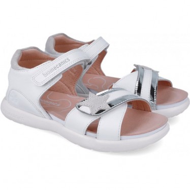 Sandales Bioevolution Star pour filles, Biomecanics 252244 BLANCO_B050
