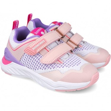 Chaussures de sport Biomecanics 252270 Biorunner pour fille BLANCO_ROSA_B113