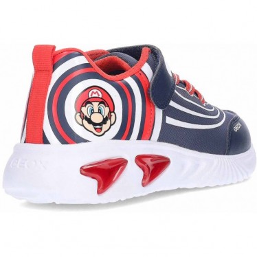 Baskets lumineuses GEOX J55DZB Super Mario J Assister NAVY_RED