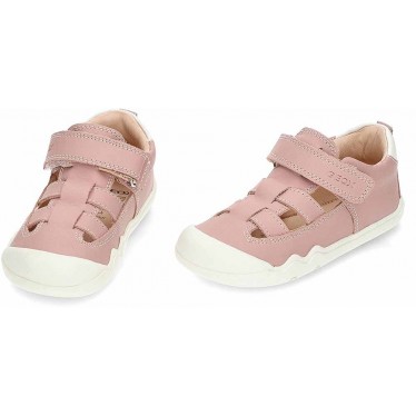 Baskets pieds nus GEOX Steppieup B5563A pour fille ROSE
