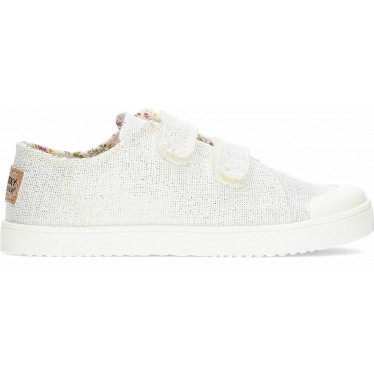 Baskets pieds nus en toile PABLOSKY 980050 BLANCO_PLATA