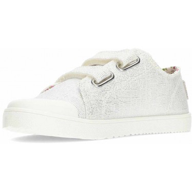 Baskets pieds nus en toile PABLOSKY 980050 BLANCO_PLATA