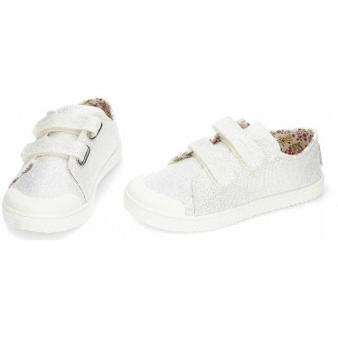 Baskets pieds nus en toile PABLOSKY 980050 BLANCO_PLATA