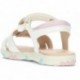 Sandale fille GEOX Haïti J558ZB WHITE_PINK