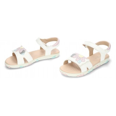 Sandale fille GEOX Haïti J558ZB WHITE_PINK
