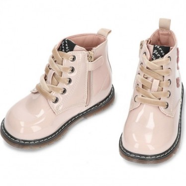 GARVALIN bottes fille 241340 cuir verni ROSA