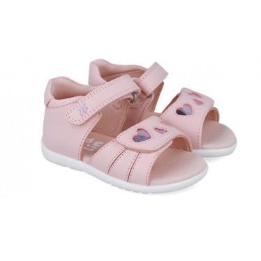 Sandales Garvalin 252302 Basic Hearts pour filles ROSA_A032