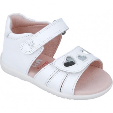 Sandales Garvalin 252302 Basic Hearts pour filles BLANCO_B050