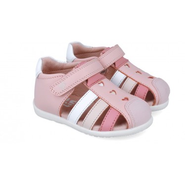 Sandales Garvalin 252303 Basic Hearts pour filles ROSA_A032
