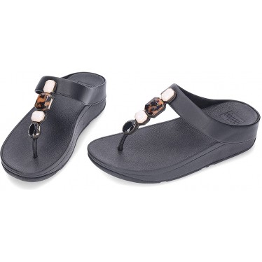 Sandales FITFLOP Fino Multi-Pierres IU9 pour femme ALL_BLACK