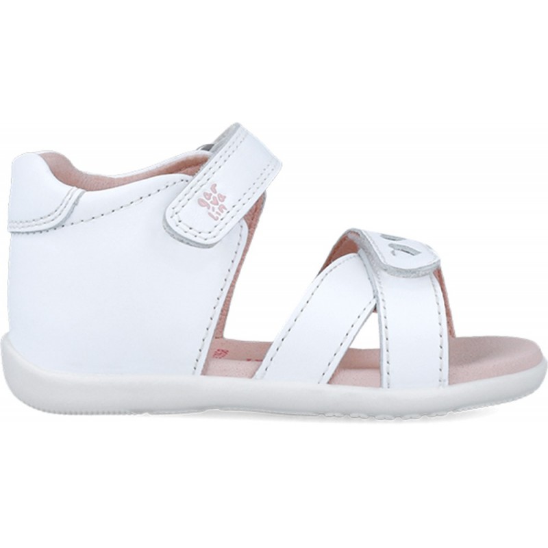 Sandales Garvalin 252304 Basic Hearts pour filles BLANCO_C050