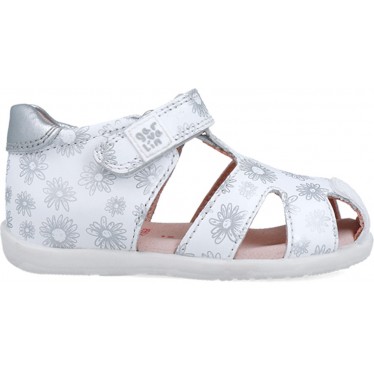 Sandales Garvalin 252305 à imprimé floral pour fille BLANCO_B050