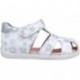 Sandales Garvalin 252305 à imprimé floral pour fille BLANCO_B050