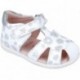 Sandales Garvalin 252305 à imprimé floral pour fille BLANCO_B050