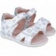 Sandales Garvalin 252306 à imprimé floral pour fille BLANCO_B050