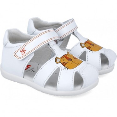 Sandales bébé Garvalin 252316 Premiers pas Tigre BLANCO_B050