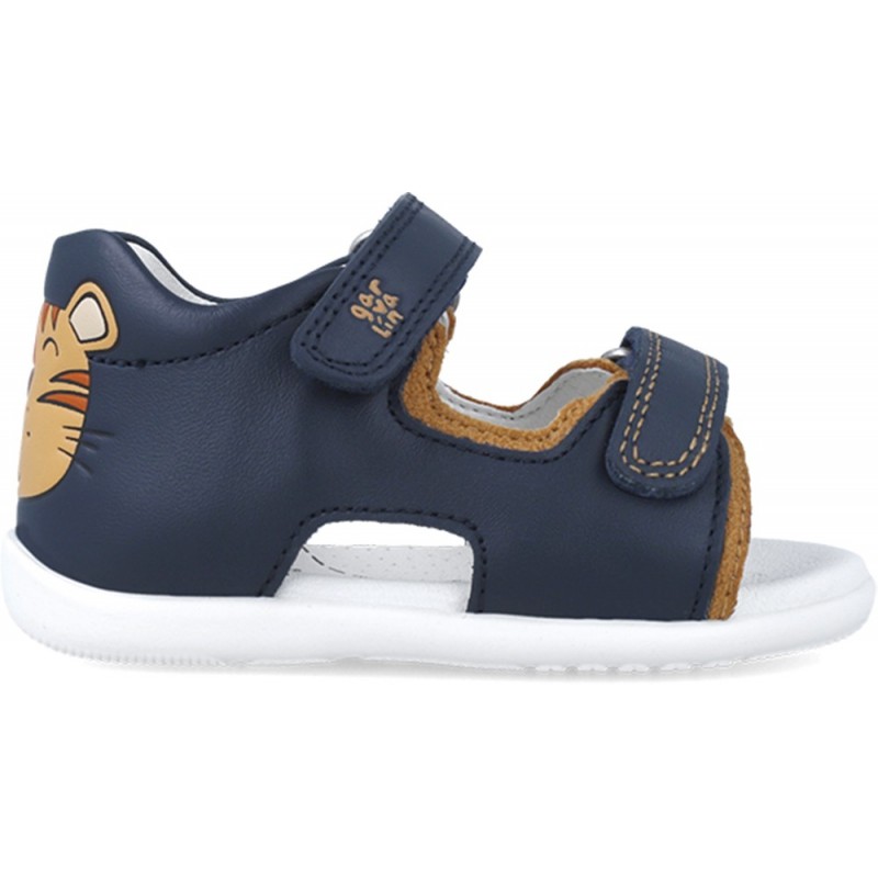 Sandales Garvalin 252317 Premiers Pas Tigre pour Garçon OCEAN_A183