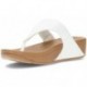 SANDALES FITFLOP EN CUIR LULU TOEPOST WHITE