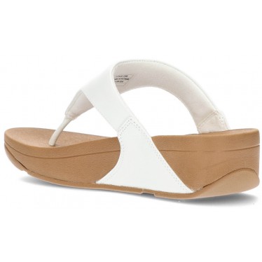 SANDALES FITFLOP EN CUIR LULU TOEPOST WHITE
