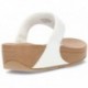 SANDALES FITFLOP EN CUIR LULU TOEPOST WHITE