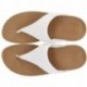 SANDALES FITFLOP EN CUIR LULU TOEPOST WHITE
