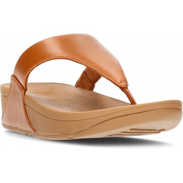 SANDALES FITFLOP EN CUIR LULU TOEPOST TAN