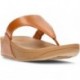 SANDALES FITFLOP EN CUIR LULU TOEPOST TAN