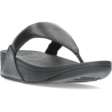 SANDALES FITFLOP EN CUIR LULU TOEPOST BLACK
