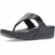 SANDALES FITFLOP EN CUIR LULU TOEPOST BLACK