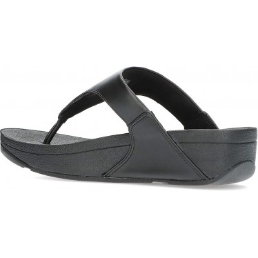SANDALES FITFLOP EN CUIR LULU TOEPOST BLACK