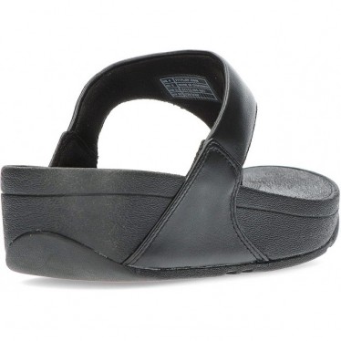 SANDALES FITFLOP EN CUIR LULU TOEPOST BLACK