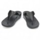 SANDALES FITFLOP EN CUIR LULU TOEPOST BLACK