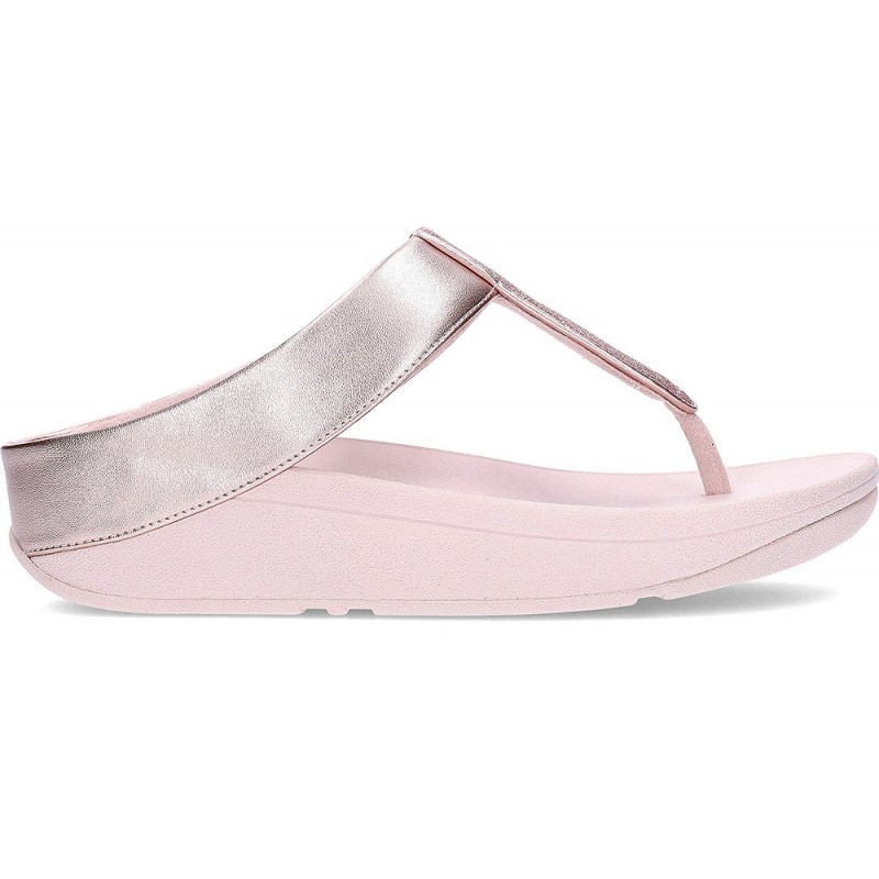 Sandale FITFLOP Fino Metallic IK5 pour femme NUDE_ROSE