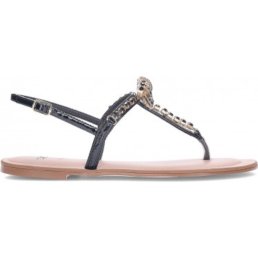 Sandale plate pour femme EXE ANGELINA-128 STRASS_BLACK