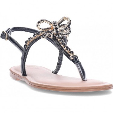 Sandale plate pour femme EXE ANGELINA-128 STRASS_BLACK