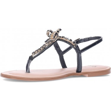 Sandale plate pour femme EXE ANGELINA-128 STRASS_BLACK