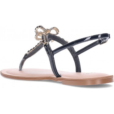 Sandale plate pour femme EXE ANGELINA-128 STRASS_BLACK