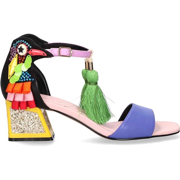 SANDALES EXE LUISA210 BLACK_PURPLE SANDALES EXE LUISA210 BLACK_PURPLE