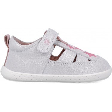 Sandale respectueuse pour filles 252330 Barefoot Stars BLANCO_B050